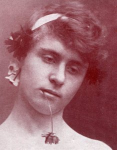 Study of a Sicilian boy with a flower in his mouth, Sicily by Baron Wilhelm von Gloeden